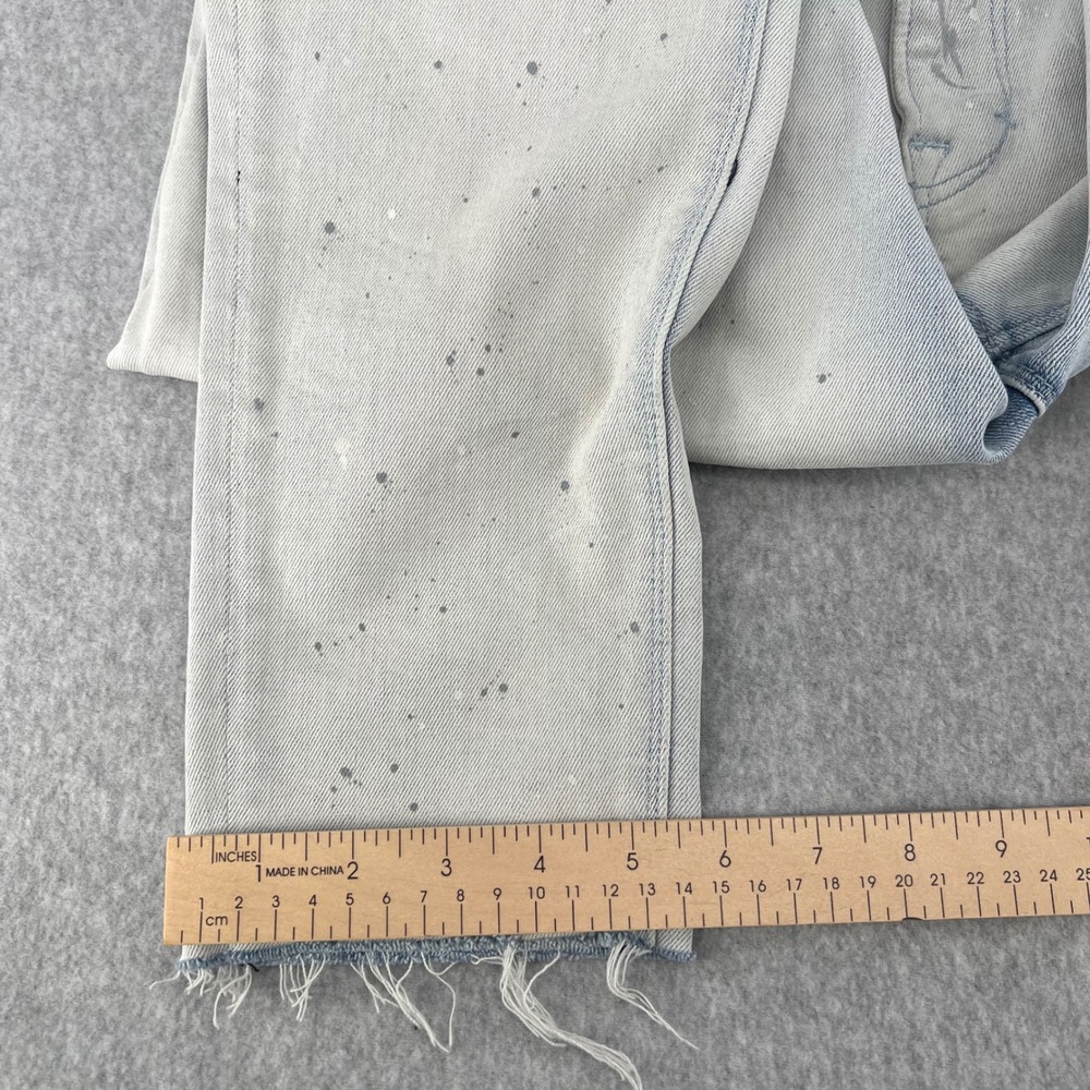 Cult of Individuality Zen Midrise Skinny Jeans Light Wash Paint Splatter - Picture 12 of 16